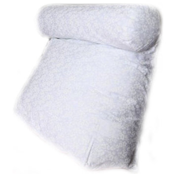 Relax In Bed Pillow 10" X 20" X 22" H Inches - Plain White