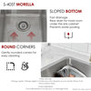 STYLISH 15 inch Single Bowl Undermount and Drop-in Stainless Steel Kitchen Sink