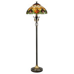 Dale Tiffany - Dale Tiffany TF50012 Sir Henry - Two Light Floor Lamp - Shade Included.  Cube: 3.60