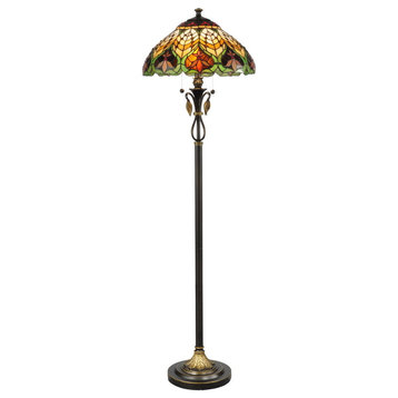 Dale Tiffany TF50012 Sir Henry - Two Light Floor Lamp