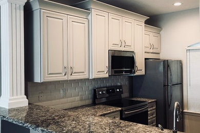 Example of a mid-sized transitional kitchen design in Other