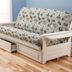 Phoenix Antique White Futon | Boating Futon Mattress - Products