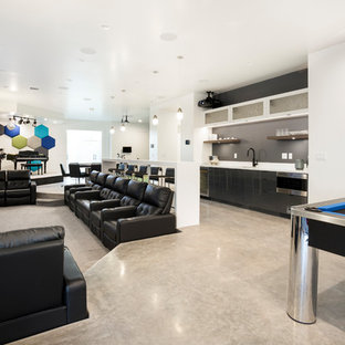 Modern home cinema in Salt Lake City.