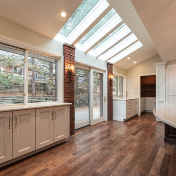 Added Skylights and extended kitchen