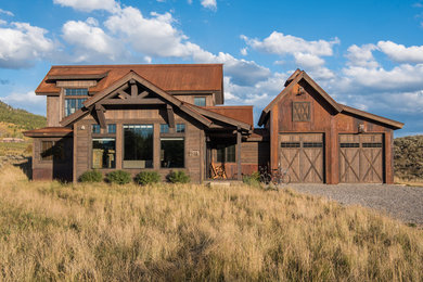 Example of a mountain style exterior home design in Denver