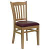 Hercules Crown Back Restaurant Chair w Plywood Seat - Set of 2