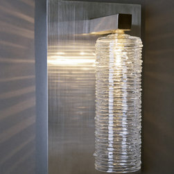 Breath Sconce - Custom Sconce with Blown Glass Pendant Light - Wall Sconces