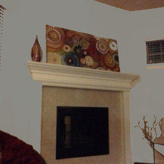 Fireplace Makeover With Peel N Stick Tiles