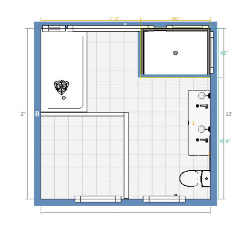Master bathroom/closet layout help!