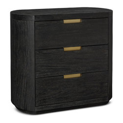Brownstone Furniture Palmer Mink Nightstand - Nightstands And Bedside Tables