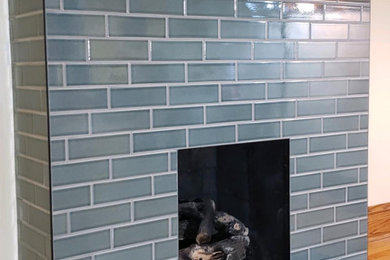 Inspiration for a modern family room remodel in Chicago