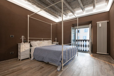 ミラノにあるエクレクティックスタイルのおしゃれな寝室のインテリア
