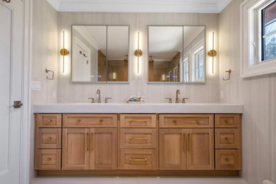 Bathroom - coastal bathroom idea in New York