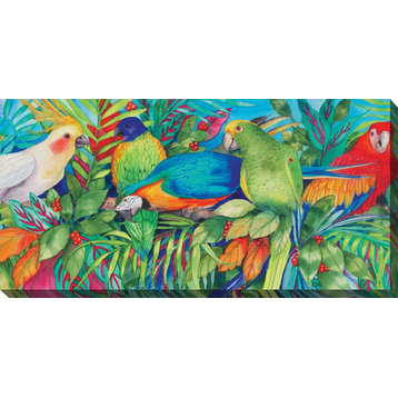 Polly and Friends Canvas Art Print, 48"x24"
