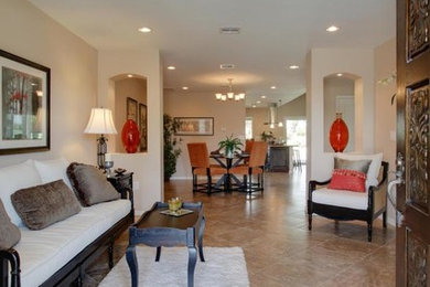Living room - traditional living room idea in Phoenix