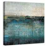 DDCG - "Prussian Sea Contemporary" Canvas Wall Art, 36"x36" - This 36x36 premium gallery wrapped canvas showcases the serenity  and calm of the sea in this contemporary piece.  The wall art is printed on professional grade tightly woven canvas with a durable construction, finished backing, and is built ready to hang. The result is a remarkable piece of wall art that will add elegance and style to any room.