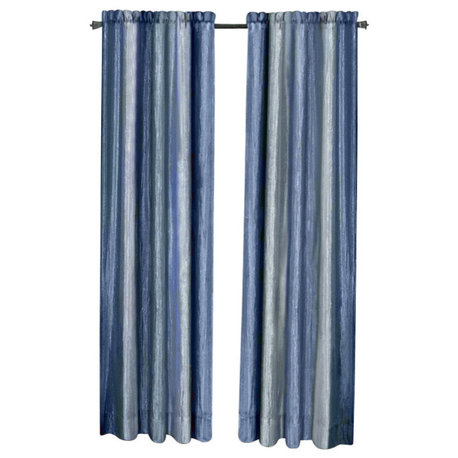 Ombre Window Curtain Panel, 50"x84", Blue