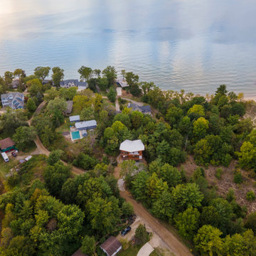 Aerial View and distance from Lake Michigan