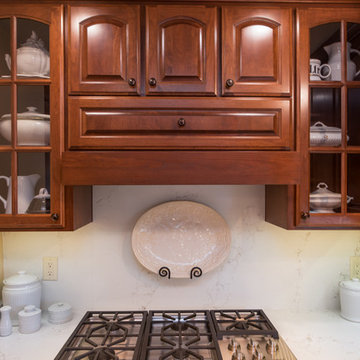 Traditional Kitchen with Cherry Raised Panel Doors