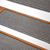Dean Peel and Stick Non-Skid Bullnose Wraparound Carpet Stair Treads 30"W, Chame
