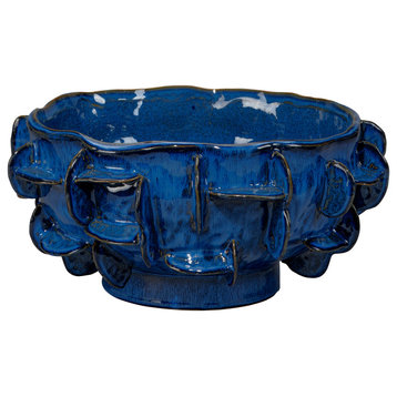 Helios Ceramic Bowl, Blue