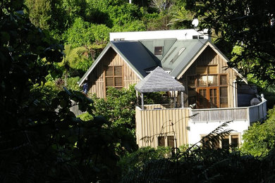 Design ideas for a contemporary exterior in Wellington.