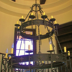 Hand Made Iron Chandelier - Chandeliers