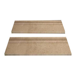 Crema Marfil Marble 3/4" Baseboard Molding Polished - Home Decor