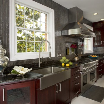 Contemporary, Gourmet Kitchen in Mount Vernon is a Cook's Dream by Michael Nash