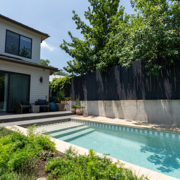 Texas Tiny Pools: Greyscale Striped Pool Waterline