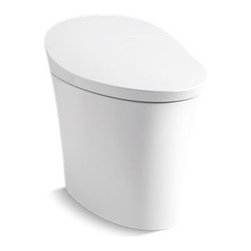 Veil(TM) Intelligent skirted one-piece elongated dual-flush toilet - Toilets