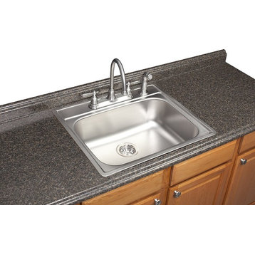 Franke Kitchen Sink, 22"x25"x8", Stainless Steel, Satin