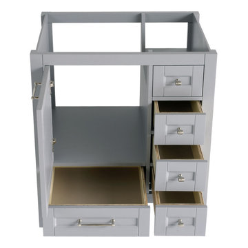 30 inch Gray Single Sink Vanity
