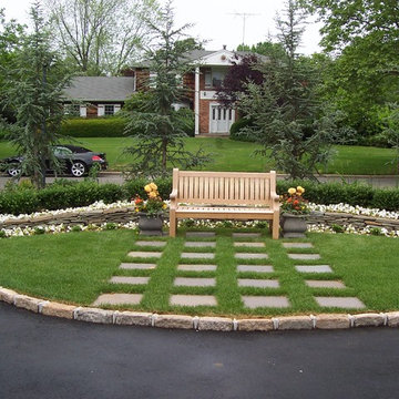Circular Driveway planting - Dix Hills, NY