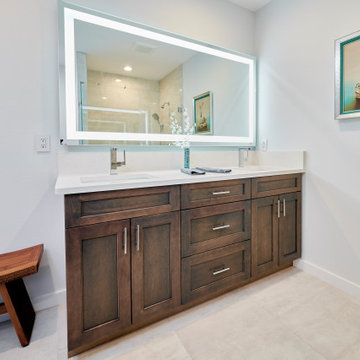 modern master bath