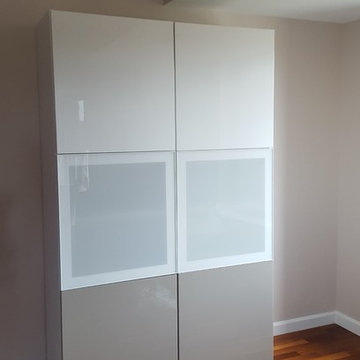 Custom Besta Entertainment Unit + Storage Towers