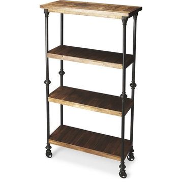 Fontainebleau Industrial Chic Bookcase - Multi-Color