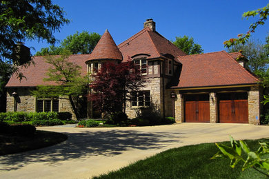 Arts and crafts exterior home photo in Dallas
