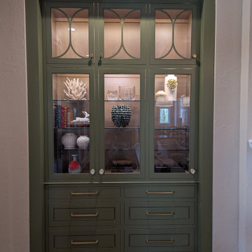 Great Room builtin's -Inset-with SW7729 Edamame finish