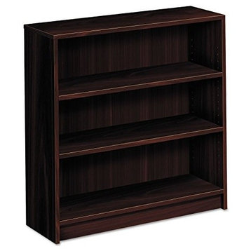 Hon 1870 Series Bookcase, 3 Shelf, 36"X11 1/2"X36 1/8", Mahogany