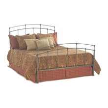 wrought iron beds and night stands