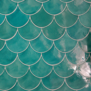 Sea Mist Moroccan Fish Scale Shower