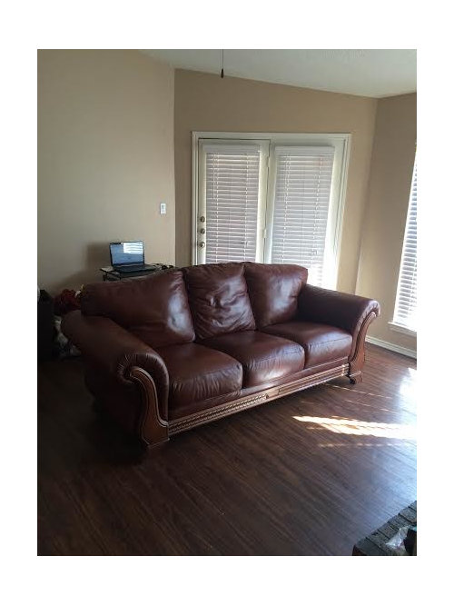 Leather Faux Couch Question, Ethan Allen Leather Sofa Repair