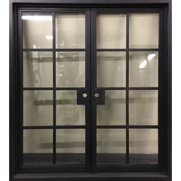 French Right Hand In-Swing Clear Glass Door, 72"x81"