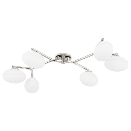 Hudson Valley Lighting 5541 Wagner 6 Light 41"W LED Flush Mount - Polished