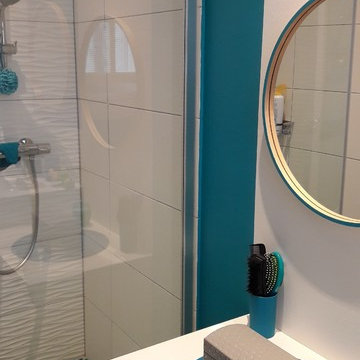 Une décoration vitaminée pour une chambre et sa salle de bain