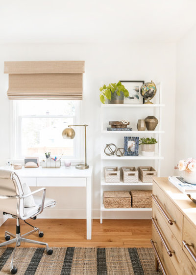 Eclectic Home Office by Cohesively Curated