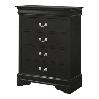 Louis Phillipe 4 Drawer Chest (White) by Glory Furniture