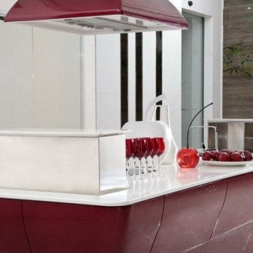 Intelligent Lacquer Kitchen Cabinet OP12-L062