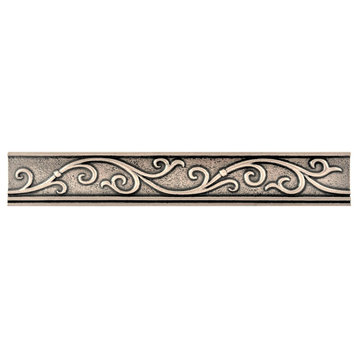 Cypress Metal Border Liner Tile Bronze 1 3/4"x12", Set of 5